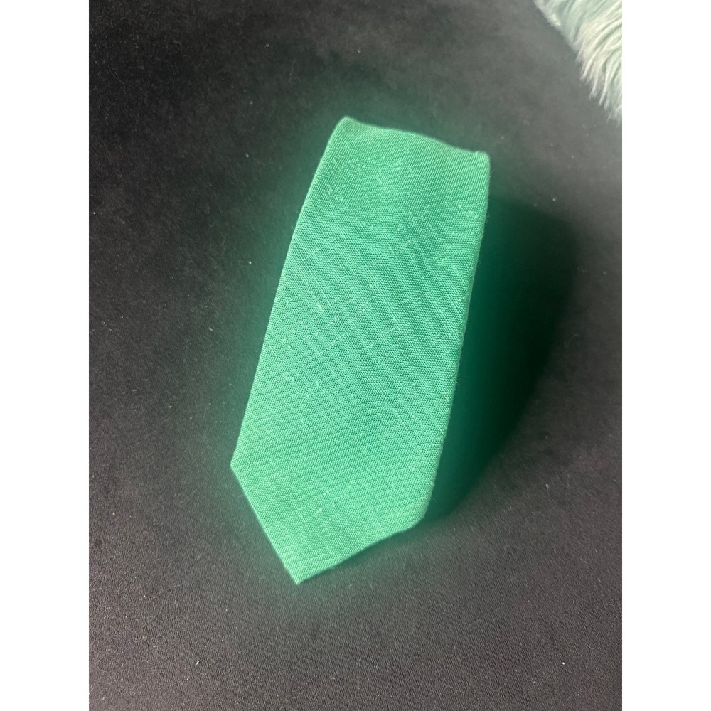 Linen Green Necktie for Men 57" x 3"